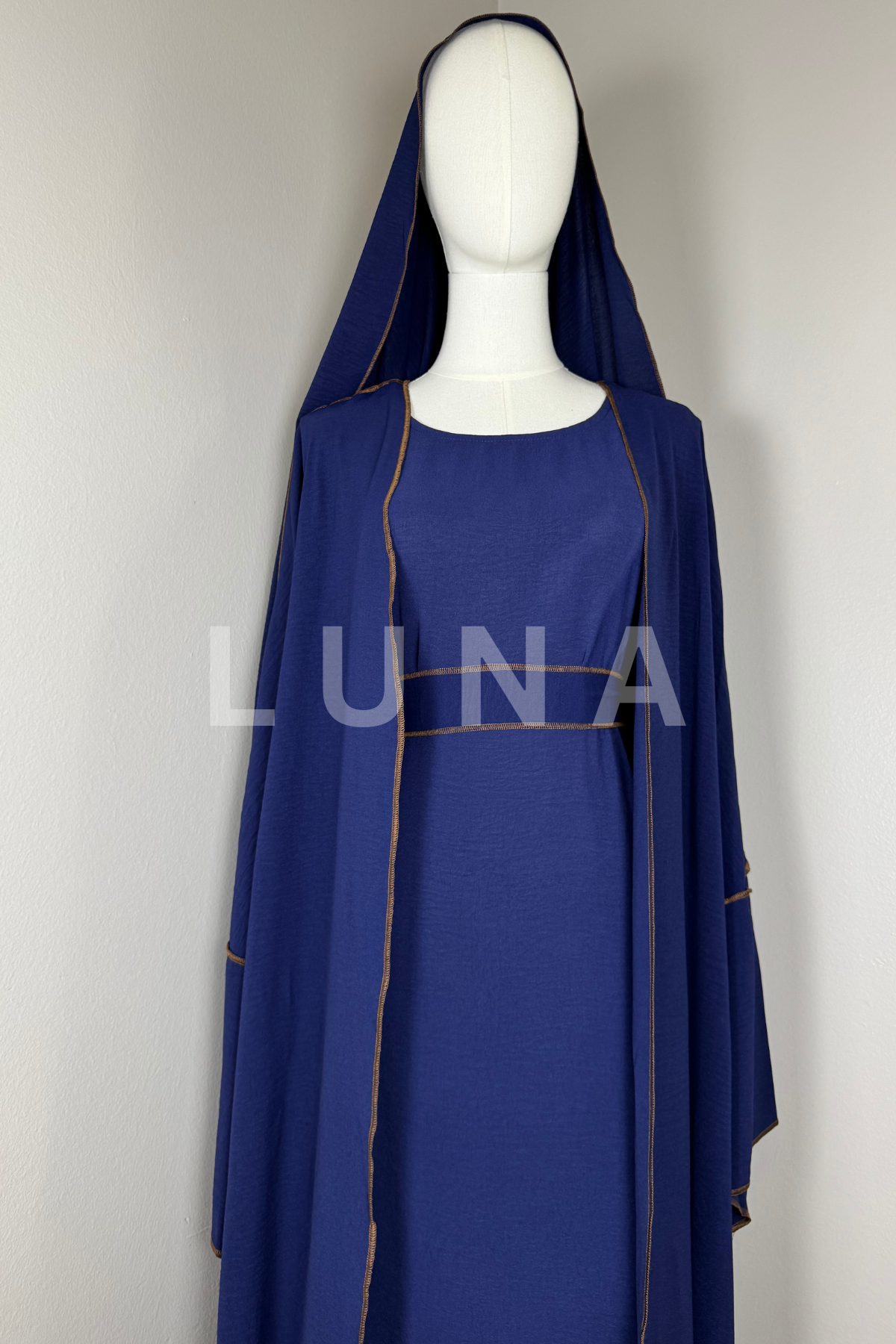 ABAYA HADIDJA 4PC - NAVY