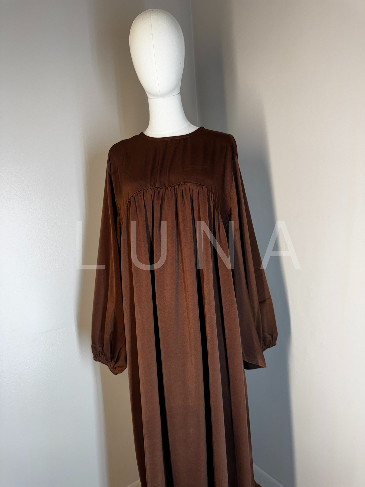 DRESS AMINA - COFFEE