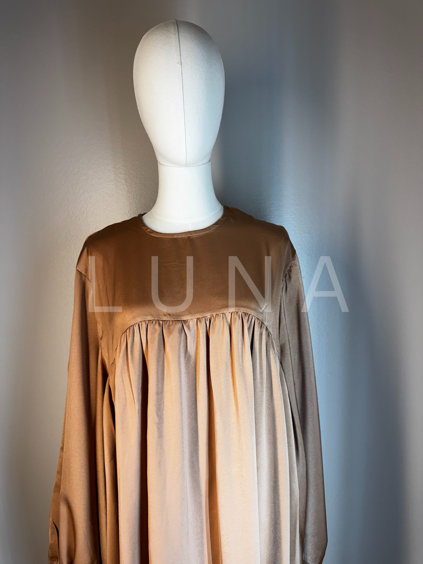 DRESS AMINA - BEIGE